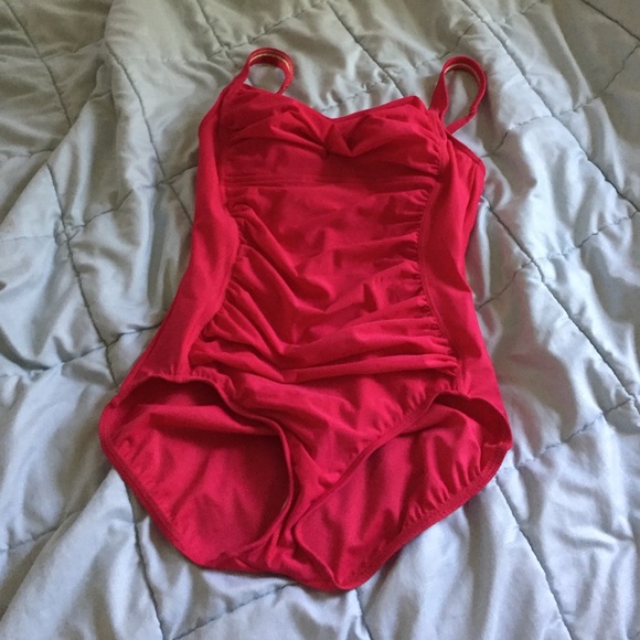 Lands End True Pink Swimsuit
