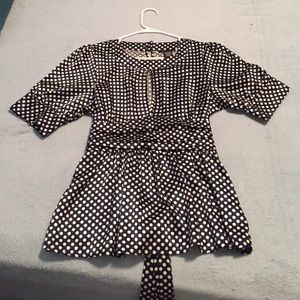 NEVER WORN polka dot shirt