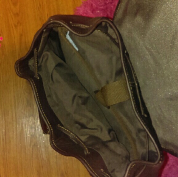 NBU brown leather backpack - Picture 3 of 4