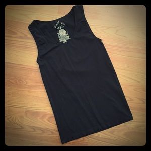 Black Sleeveless Stretchy Top