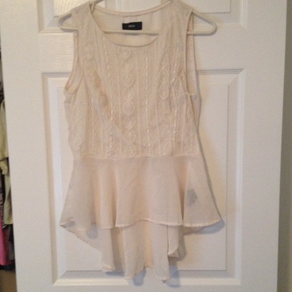 dressy shirt - cream colored