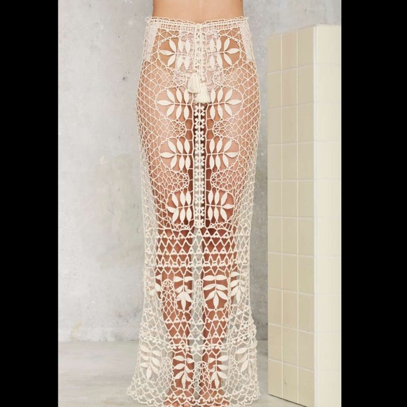For Love & Lemons St. Tropez crochet skirt
