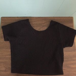Black crop top