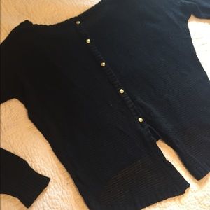 Black sweater with buttons down back
