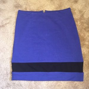 XS Blue Skirt with mesh lining on bottom
