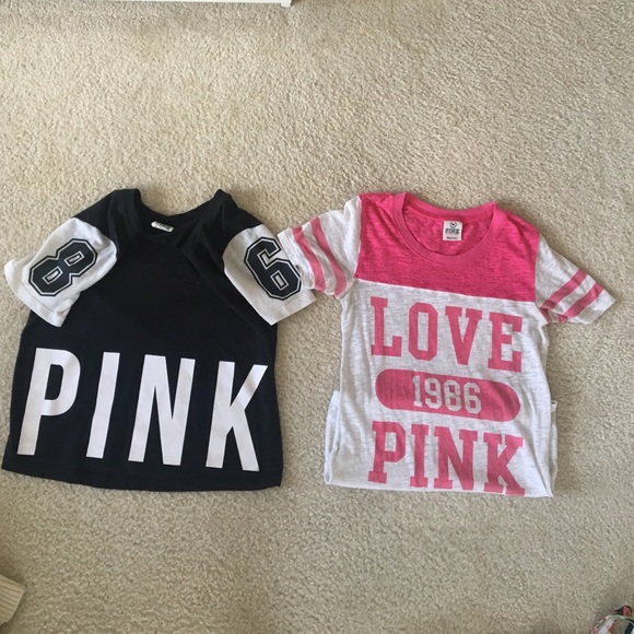 VS Pink Shirts.