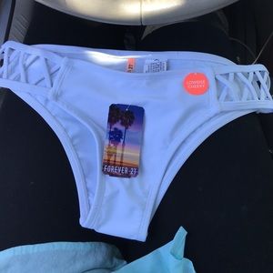 White bikini bottoms