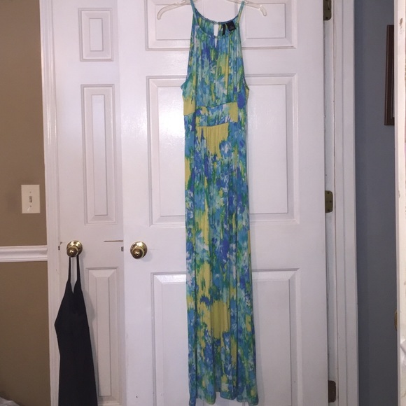 Long colorful sun dress