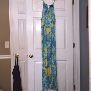Long colorful sun dress