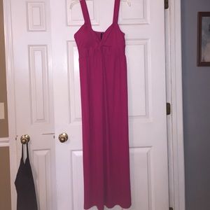 Long  magenta sun dress
