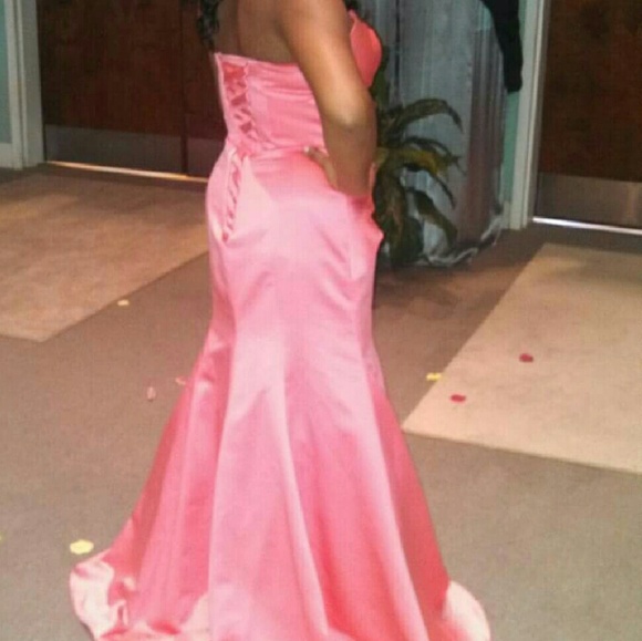 Wrapped Bodice Satin Bridesmaid Dress - Picture 4 of 4