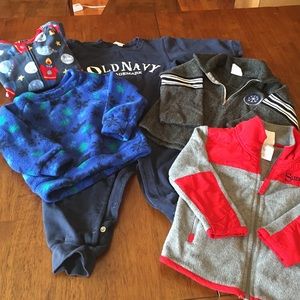 2/2T sweatshirts, pjs and ON one piece outfit