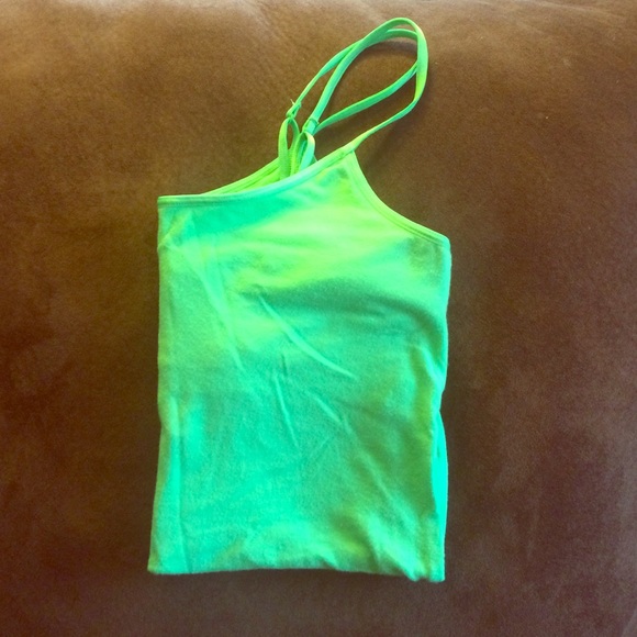 Lime Green Cami with built in bra
