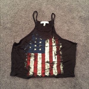 American flag crop top