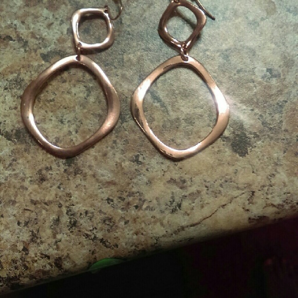 Rose gold earrings