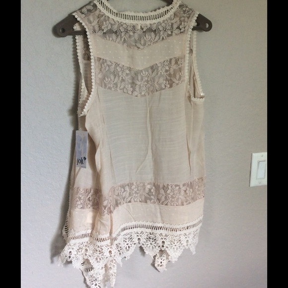 Boho Lace & Crochet Vest  L - Picture 3 of 4
