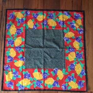 Vintage Floral Scarf