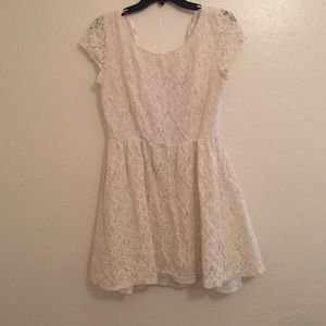 White lace dress