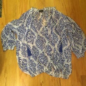 BCBG printed blouse