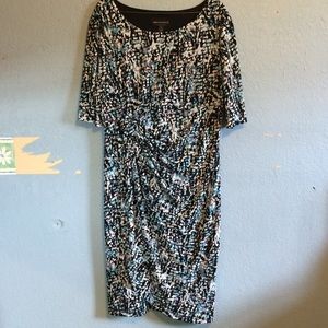 Light blue print dress