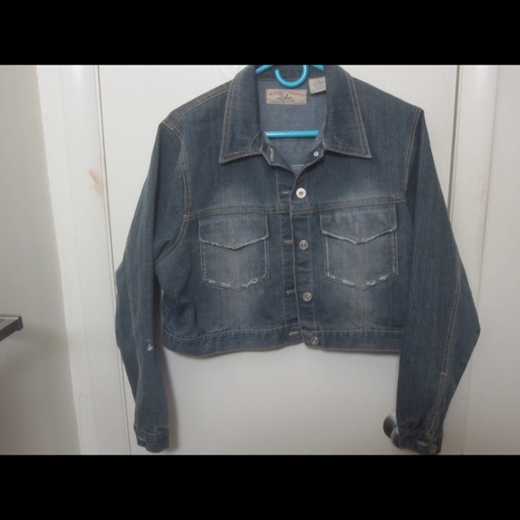 Jean cropped jacket 2x