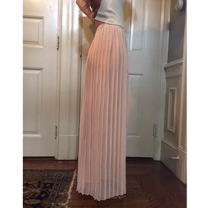 Sparkle and Fade Pleated Maxi Skirt