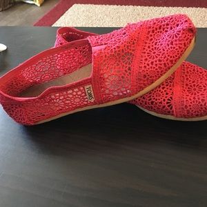 Pink Lace Toms