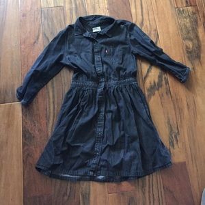 Vintage Levi black denim dress