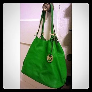 Michael Kors Colgate Large Grab Bag Green