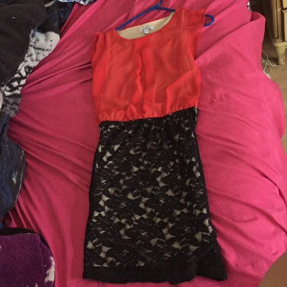 Very very cute red and black dress
