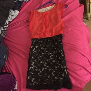 Very very cute red and black dress