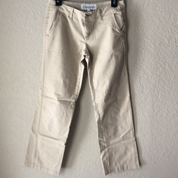 Size 4 Short Aeropostale Boot Khaki Pants