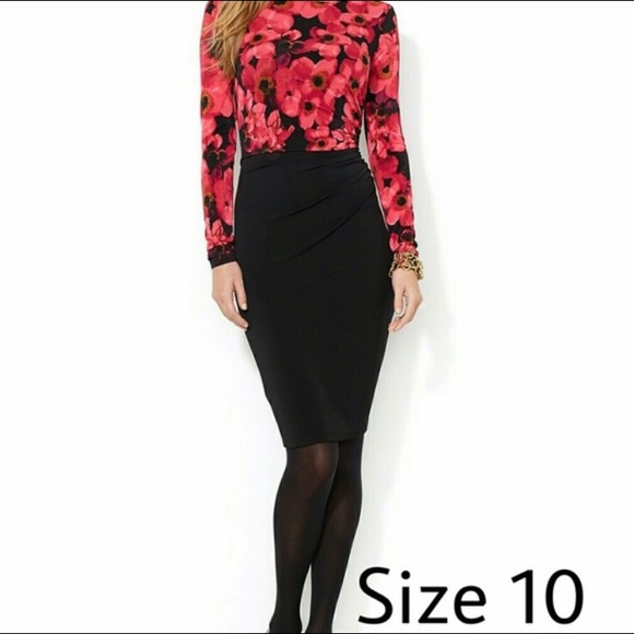 black and red Bodycon dress
