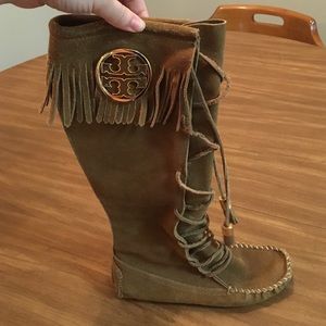 Tory Burch moccasins.