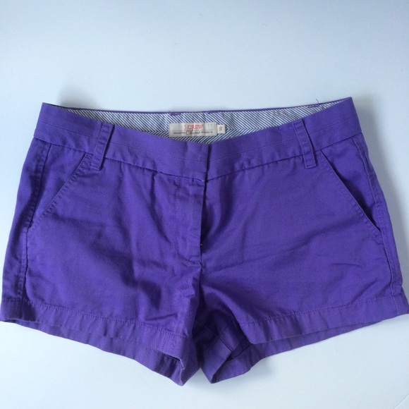 J. Crew Purple Chino Shorts
