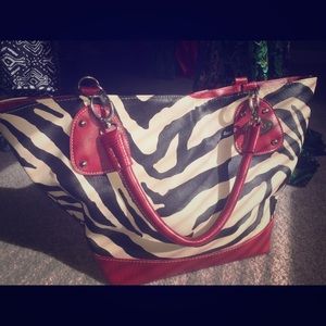 💖Final Price💖 Red and Zebra Print Bag