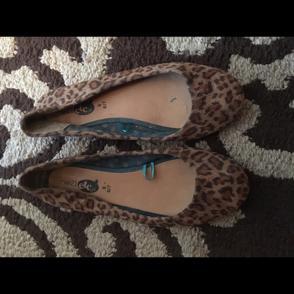 Cheetah print flats wore once!