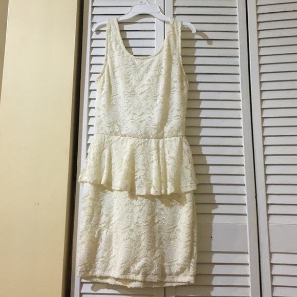 Cream lace dress
