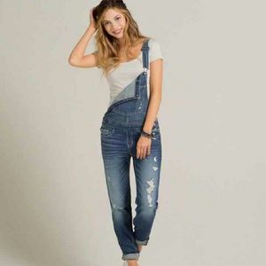 Hollister Boyfriend Overalls