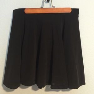 Black mini skirt