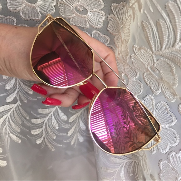 🍇CASE INCLUDED-Orangish-Purple Mirror Cross Wire - Picture 2 of 4