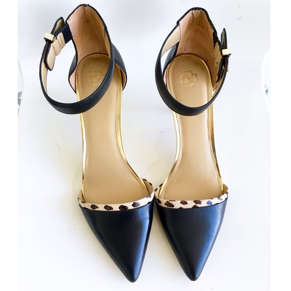 Ann Taylor Shoes - Ann Taylor Juliette Leather Ankle Strap Heels