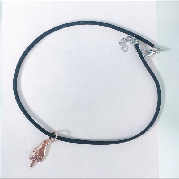 Dainty The FU Middle Finger Boho Choker - Picture 2 of 3