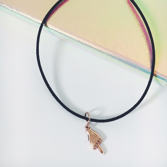 Dainty The FU Middle Finger Boho Choker - Picture 3 of 3