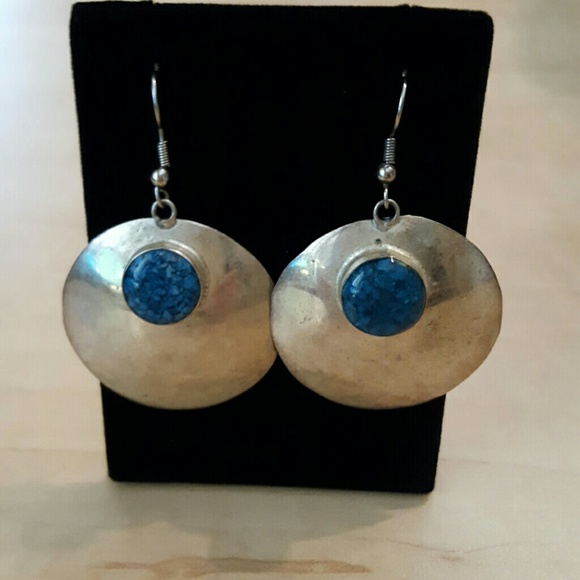 Silver &  turquoise earrings