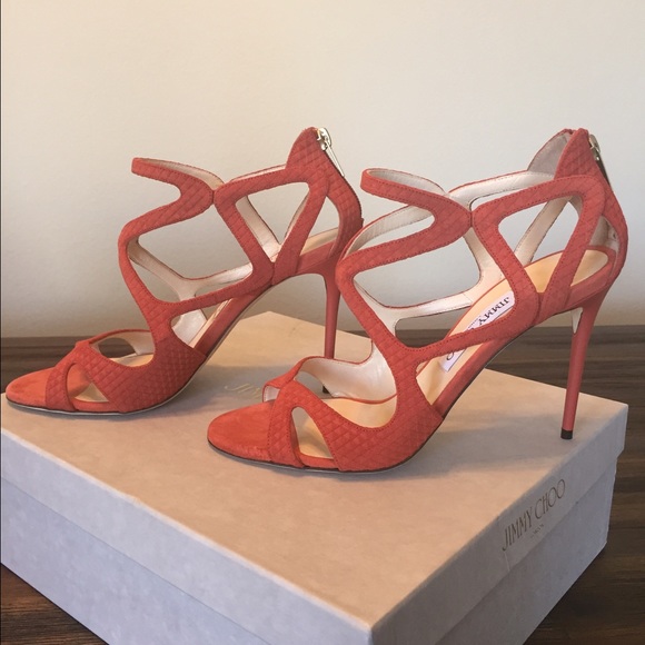 New Jimmy Choo Red Leslie Stiletto Heels, size 7