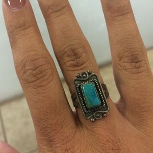 Vintage Sterling silver turquoise ring