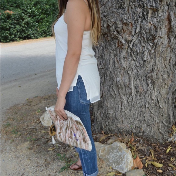 Ella moss white tank top