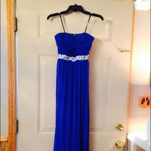 Blue prom dress