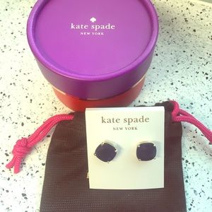 Navy Kate Spade Earrings
